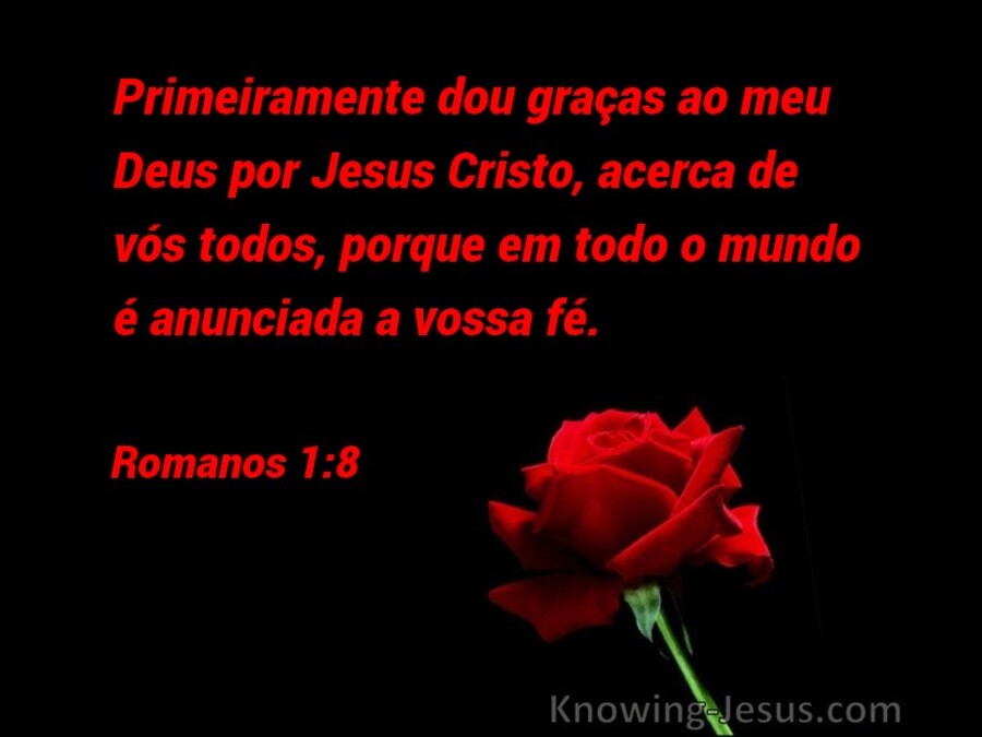 Romanos 1:8 (black)